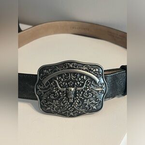 Idyllwind Cordero Longhorn Buckle and Star Cutout Belt - XL